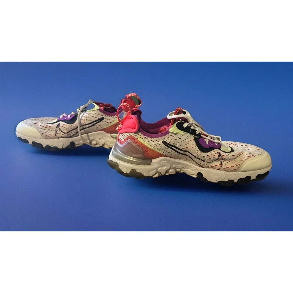 Nike React Sneakers Shoes 5.5Y White Casual Running Walking DMSX CD6888-102